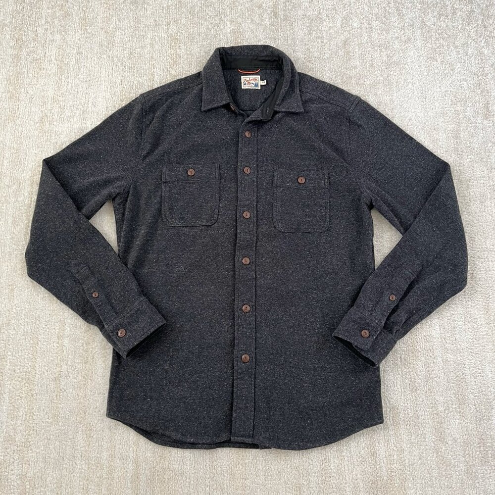 Faherty Knit Alpine Organic Cotton Long Sleeve Shirt M